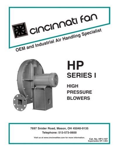 Cincinnati Fan Catalog