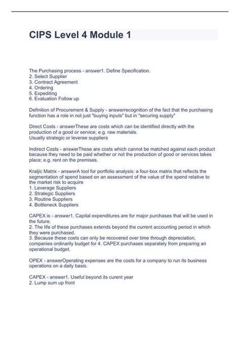 cips past papers level 4 Reader