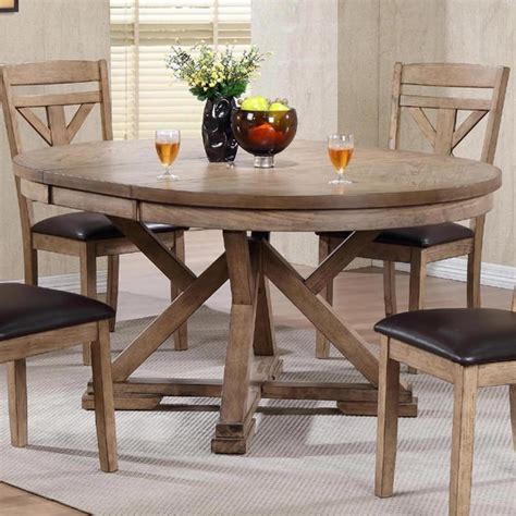 circle dining table with leaf