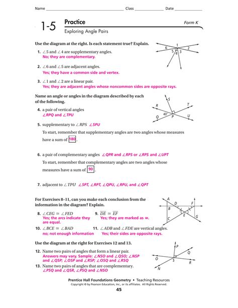 circles lines and angles tesccc answer key PDF