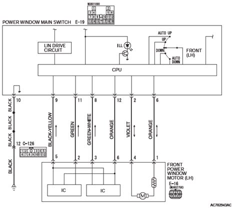 circuit diagram power window mitsubishi Doc