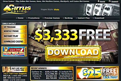 cirrus casino 2014 codes PDF