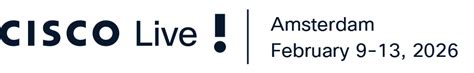 Cisco Live Amsterdam Session Catalog