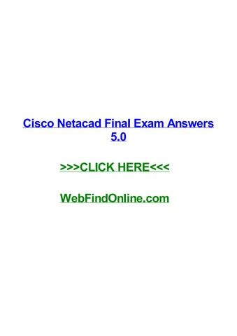 cisco netacad final exam answers 2014 Epub