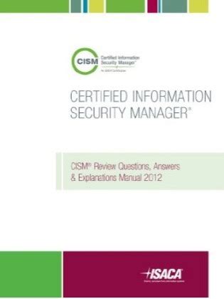 cism review manual 2012 Kindle Editon