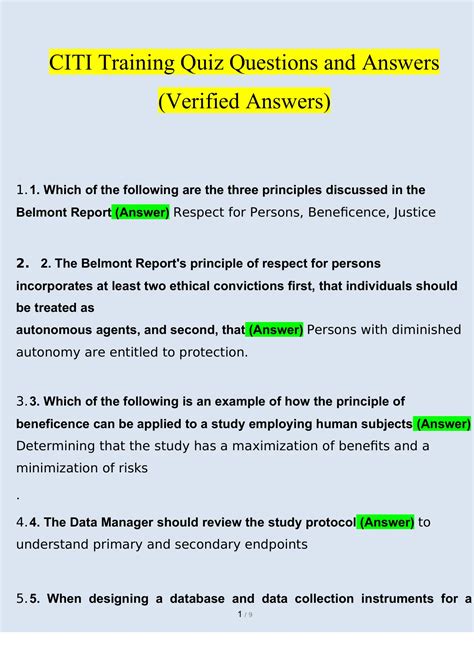 citi training quiz answers Kindle Editon