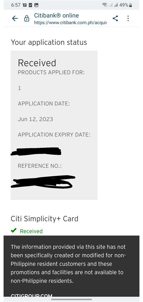 citibank job application Doc