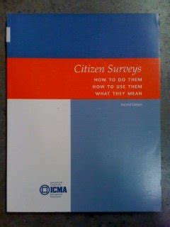 citizen surveys how to do them how to use them what they mean Reader