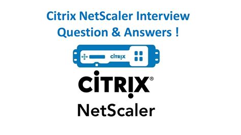citrix netscaler interview questions Reader