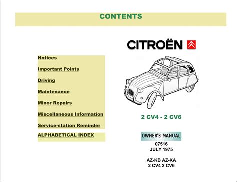 citroen 2cv manual pdf Epub