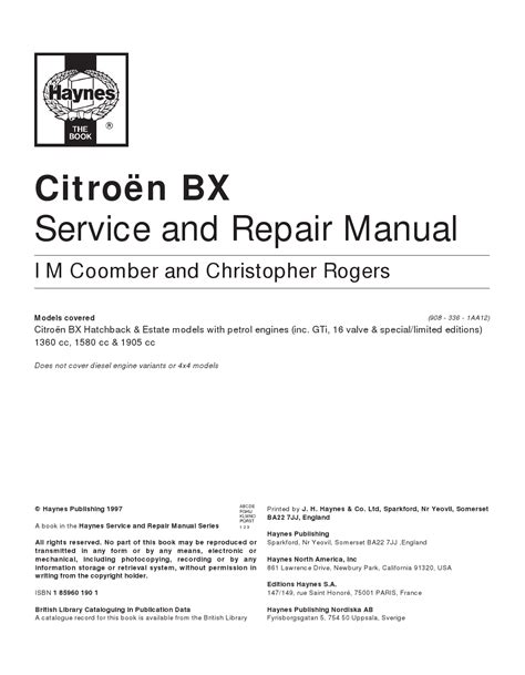 citroen bx xud7te engine service guide Reader