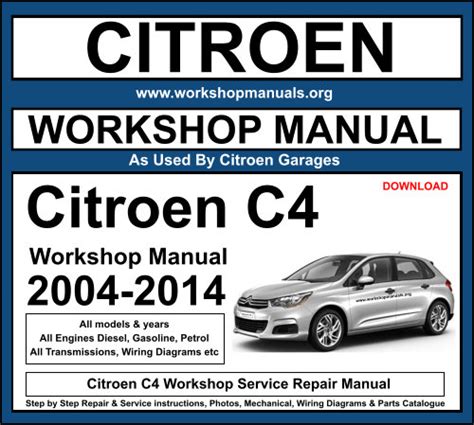 citroen c4 picasso workshop manual 2011 PDF