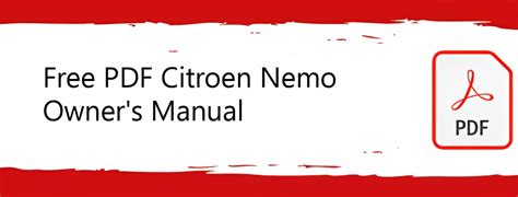 citroen nemo owerners manual Epub