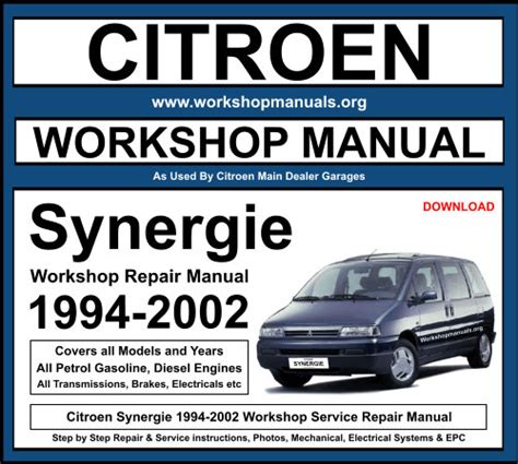 citroen synergie workshop manual Reader