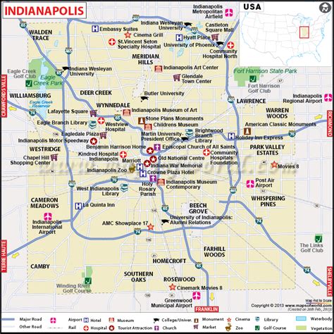 city guide map indianapolis Kindle Editon