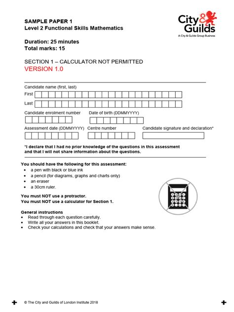 city guilds past papers level 2 Doc