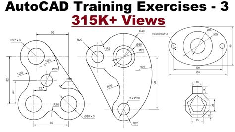 civil autocad practice drawing exercises PDF