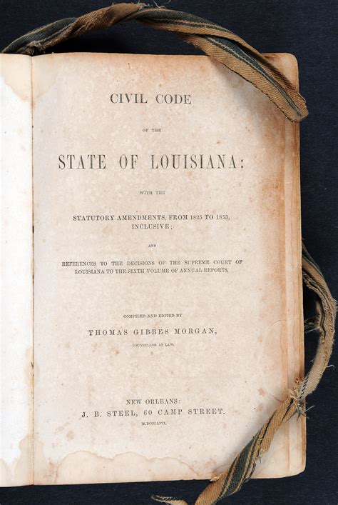 civil code state louisiana amendments Epub