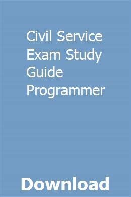 civil service exam study guide programmer Doc