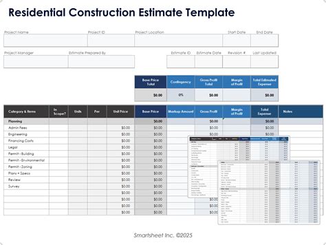 civil works estimate template excel Reader