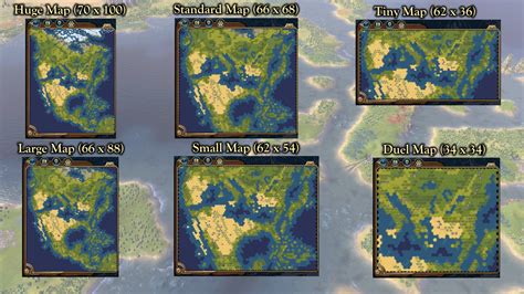 civilization 6 map sizes