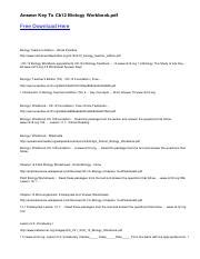 ck12 biology workbook answer key Doc