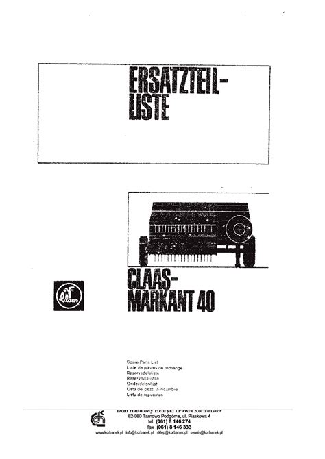 claas markant 40 manual Reader