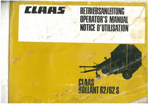 claas rollant 62 manual Reader