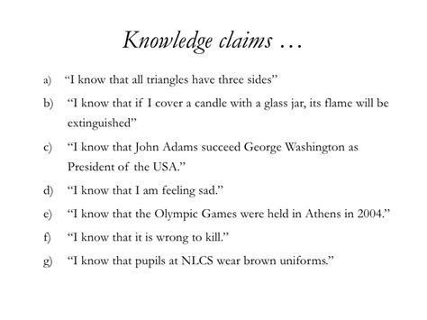 claiming knowledge claiming knowledge PDF