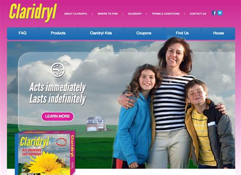 Claridryl Website Walkthrough