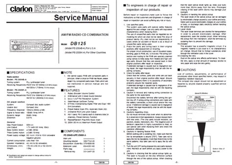clarion db125 user manual Reader