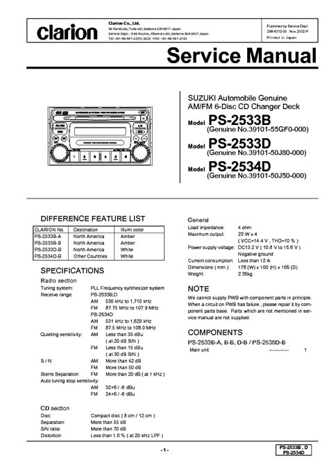 clarion vrx486vd wiring diagram PDF