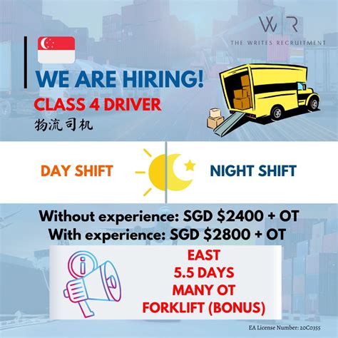 class 4 driver jobs in singapore