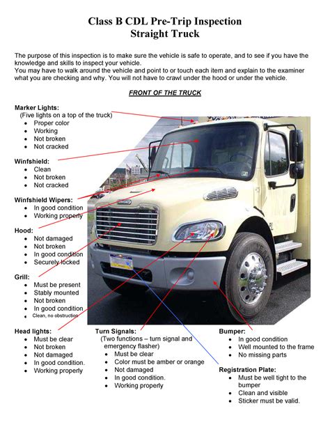 class_b_cdl_pre_trip_inspection_straight_truck Ebook Doc