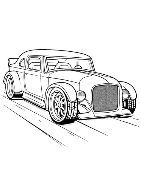 classic car show coloring design Reader