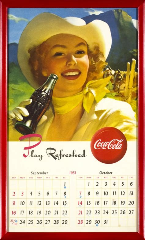 classic coca cola calendars Reader