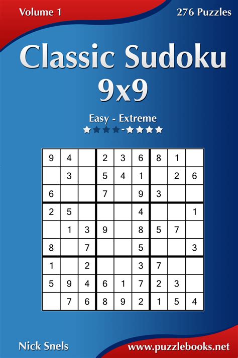 classic sudoku 9x9 easy to extreme volume 1 276 puzzles Kindle Editon