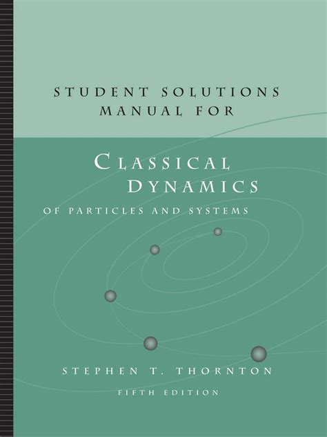 classical dynamics of particles and systems 5th edition solutions Epub