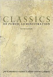 classics of public administration 5th fifth edition text only Reader