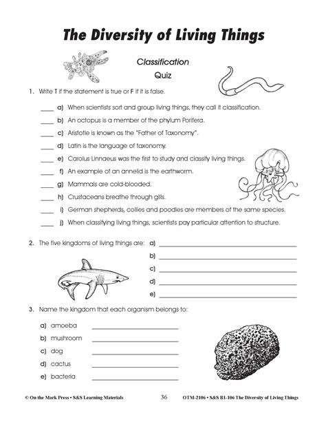 classification of life answer sheet Epub