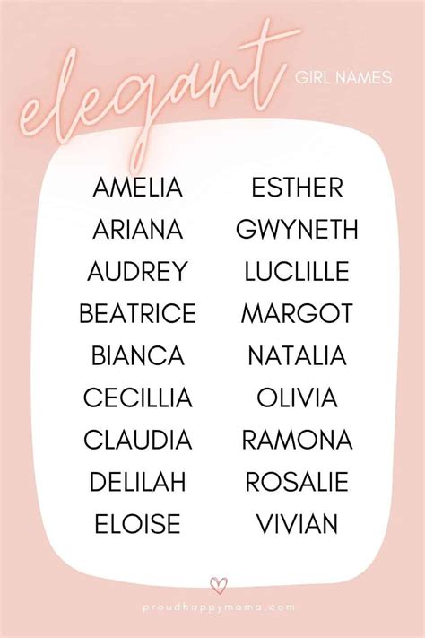 classy girl names