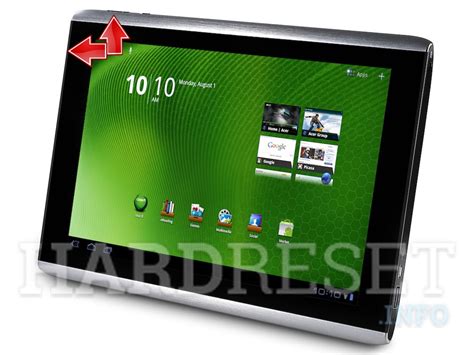 clean boot and factory data reset acer iconia tab a501 Kindle Editon