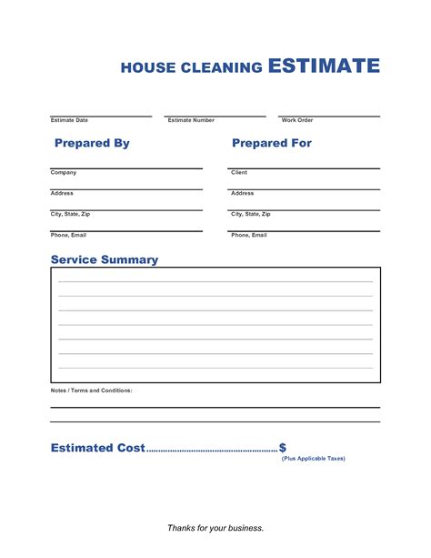 cleaning services bid estimation Epub