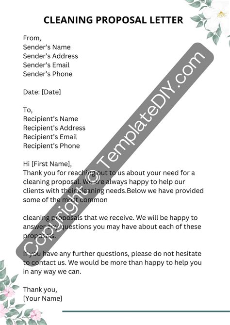 cleaning services proposal letter PDF