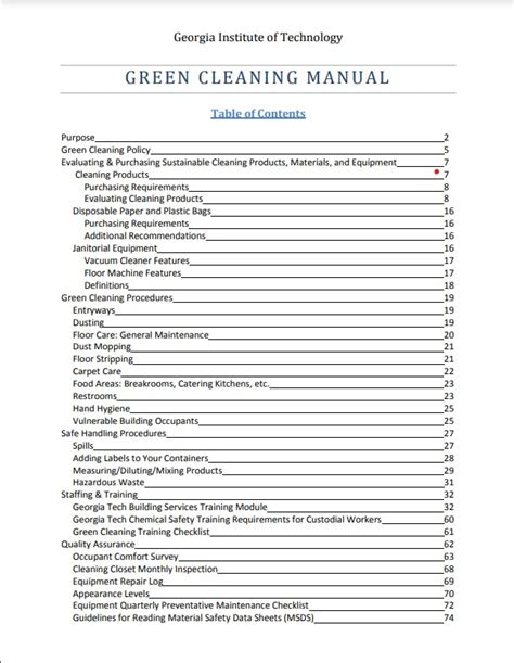 cleaning training manual for homes Epub