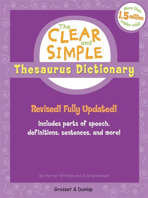 clear and simple thesaurus dictionary Epub