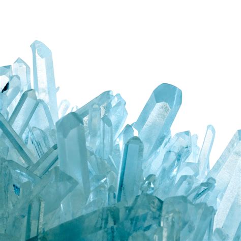 clear blue crystals