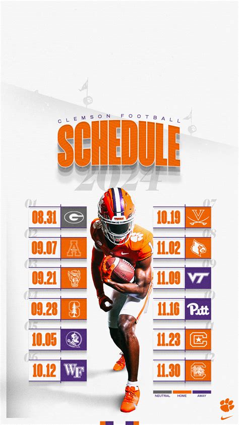clemson fall 2024 schedule
