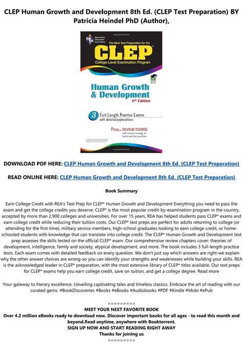 clep human growth and development 8th ed 3 clep test preparation Doc