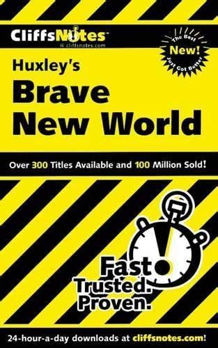 cliffsnotes on huxleys brave new world cliffsnotes literature guides PDF